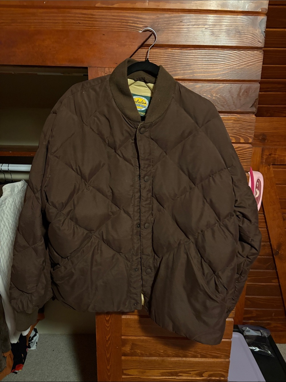 Cabela's Dark Brown Quilted Puffer Jacket - Men's